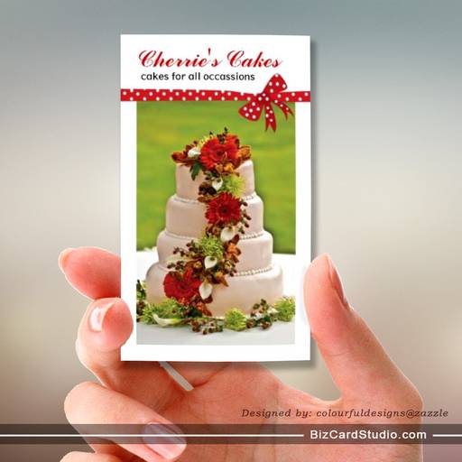 Wedding Cake Designer Business Cards