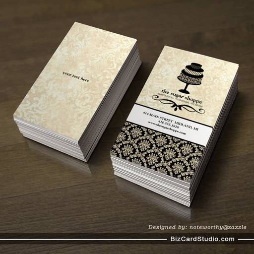 Contemporary Bakery Business Cards