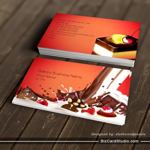 Bakery Cakes Business Business Card